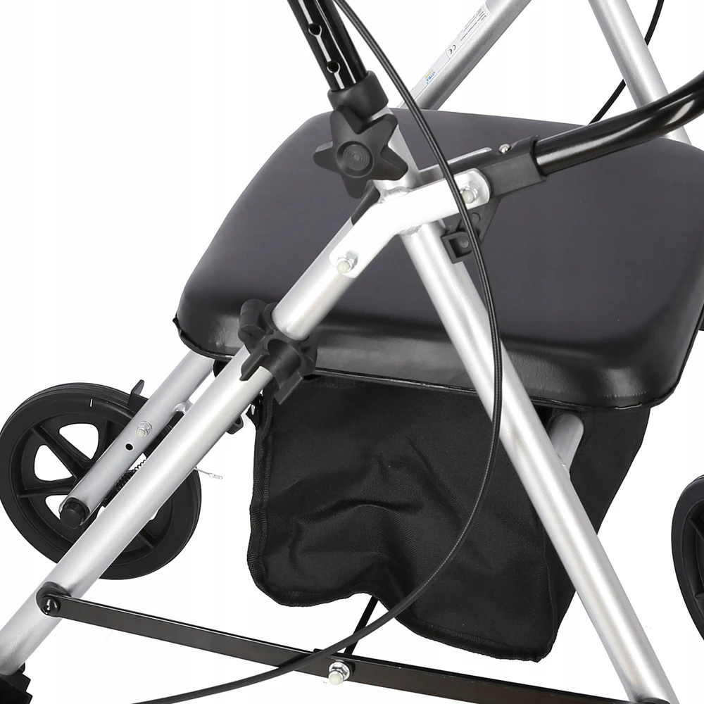 MDH Judėjimo Priemonė - Aliuminis Stovas 120kg Talpa, Reguliuojamas Sėdynė 51-56cm, Sulankstomas