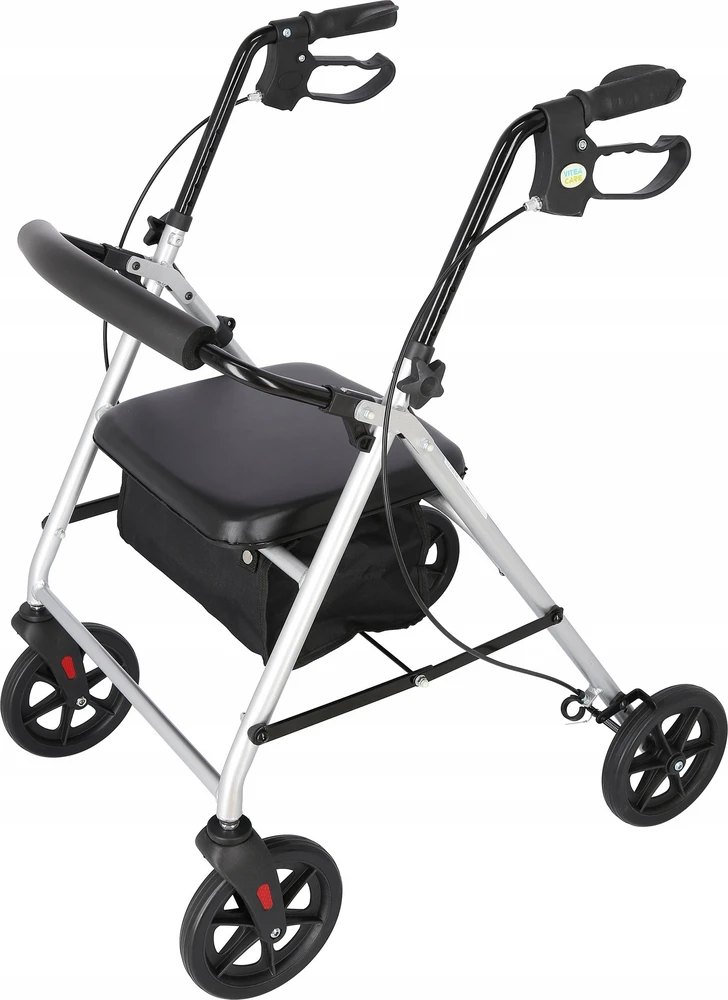 MDH Judėjimo Priemonė - Aliuminis Stovas 120kg Talpa, Reguliuojamas Sėdynė 51-56cm, Sulankstomas