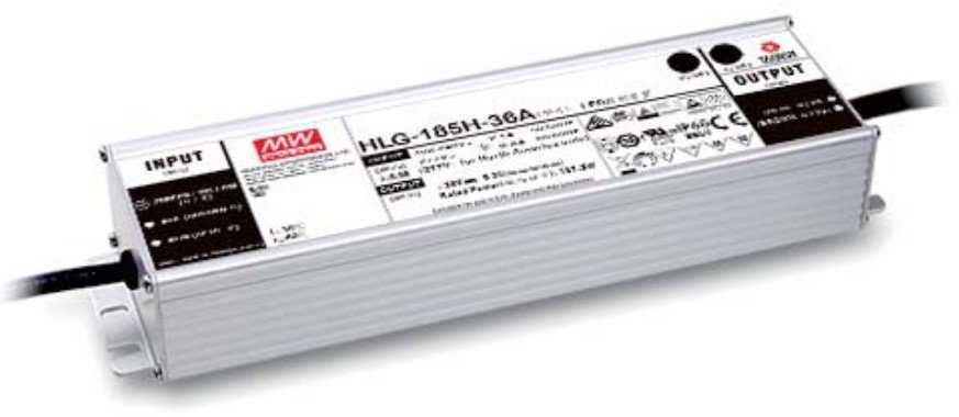 Mean Well MEAN WELL HLG-185H-24B, 187.2 W, IP65, 62000 h, -40 - 90 °C, 90 ~ 305 V, 47 - 63 Hz