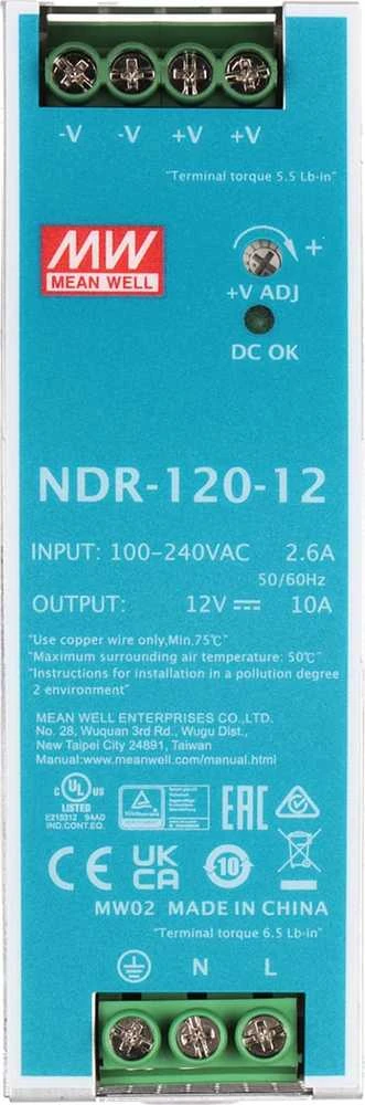 IMPULSINIS MAITINTUVAS NDR-120-12 MEAN WELL