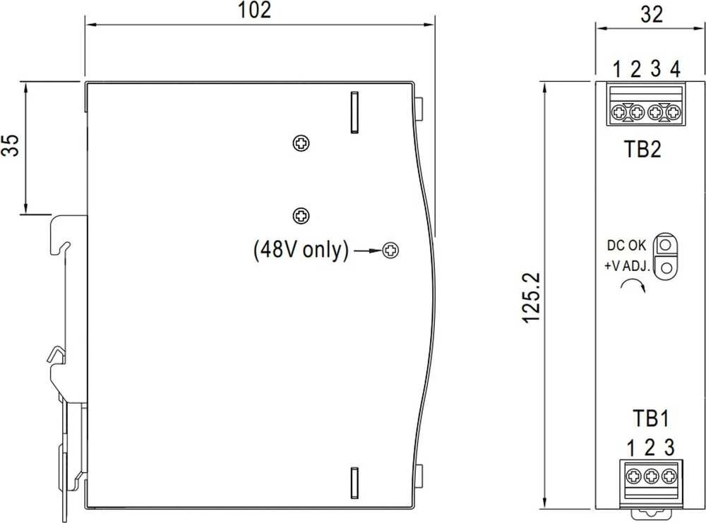 IMPULSINIS MAITINTUVAS NDR-75-12 MEAN WELL