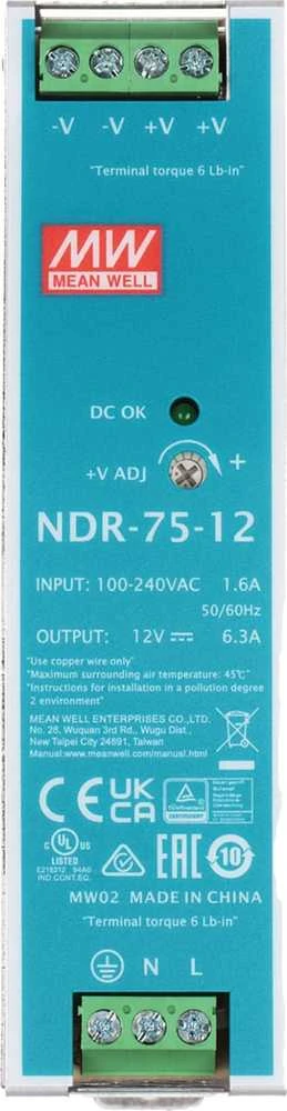 IMPULSINIS MAITINTUVAS NDR-75-12 MEAN WELL