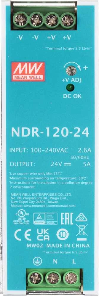 IMPULSINIS MAITINTUVAS NDR-120-24 MEAN WELL