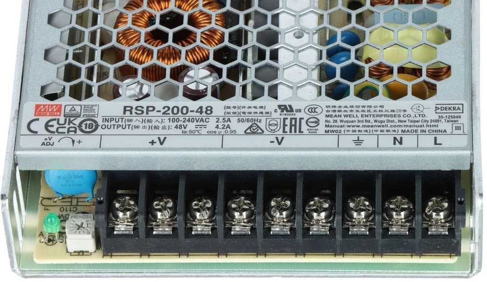 Meanwell IMPULSINIS MAITINTUVAS RSP-200-48 MEAN WELL
