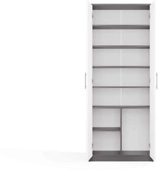 „Top E Shop“ OLIV 2D UŽDARA LENTYNA, ANTRACITO/Baltas KOMPLEKTAS