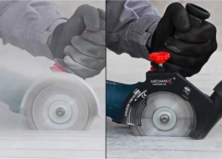 Pjovimo dulkių nusiurbimo priedas Mechanic AirDuster V2.0 115-125mm kampiniam šlifuokliui