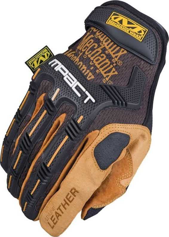 Mechanix Wear PirštinėsMechanix Durahide™ M-Pact® XL dydis. Velcro, TrekDry®, oda, delno, krumplių, pirštų apsauga, D30® apsauga nuo vibracijos