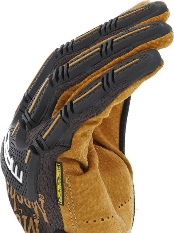 Mechanix Wear Pirštinės Mechanix Durahide™ M-Pact® S dydis. Velcro, TrekDry®, dirbtinė oda 4X, delno, krumplių, Armortex®, pirštų apsauga, D30® apsauga nuo vibracijos