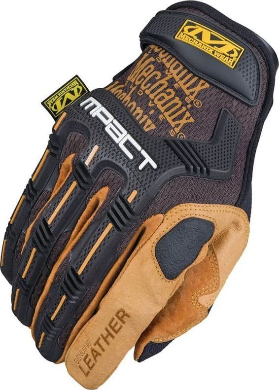 Mechanix Wear Pirštinės Mechanix Durahide™ M-Pact® S dydis. Velcro, TrekDry®, dirbtinė oda 4X, delno, krumplių, Armortex®, pirštų apsauga, D30® apsauga nuo vibracijos