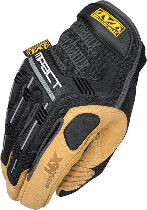 Mechanix Wear Pirštinės Mechanix Material4X M-Pact® XL dydis. Velcro, TrekDry®, dirbtinė oda 4X, delno, krumplių, Armortex®, pirštų apsauga, D30® apsauga nuo vibracijos