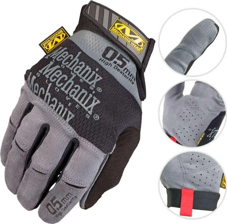 Mechanix Specialty 0.5 darbinės pirštinės su detalėmis