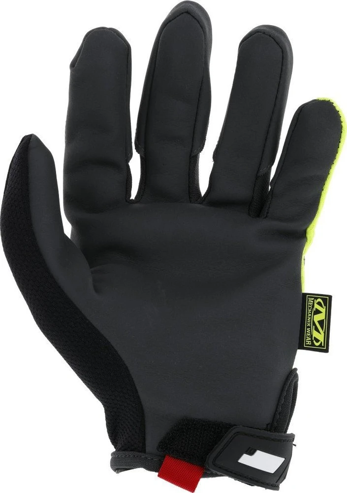 Mechanix Wear Pirštinės MECHANIX ORIGINAL HI-VIZ geltonos XL dydis. Velcro, dirbtinė oda, TrekDry®, šviesą atspindintys užrašai