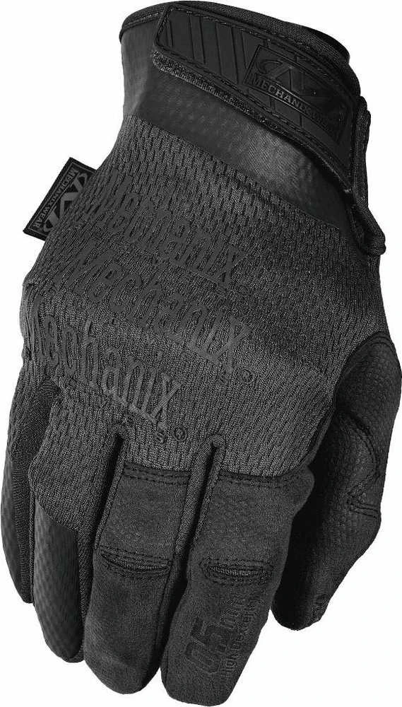 Mechanix Wear Pirštinės Mechanix Specialty 0.5 visos juodos XL 0,5mm storio delnas. Velcro, dirbtinė oda, TrekDry®, Lycra
