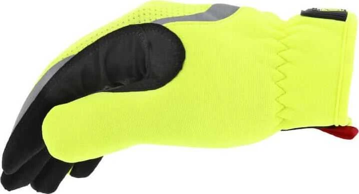 Mechanix Wear Pirštinės Mechanix FastFit® HiViz geltonos XL dydis. Rauktas rankogalis, dirbtinė oda, TrekDry®, šviesą atspindintys užrašai