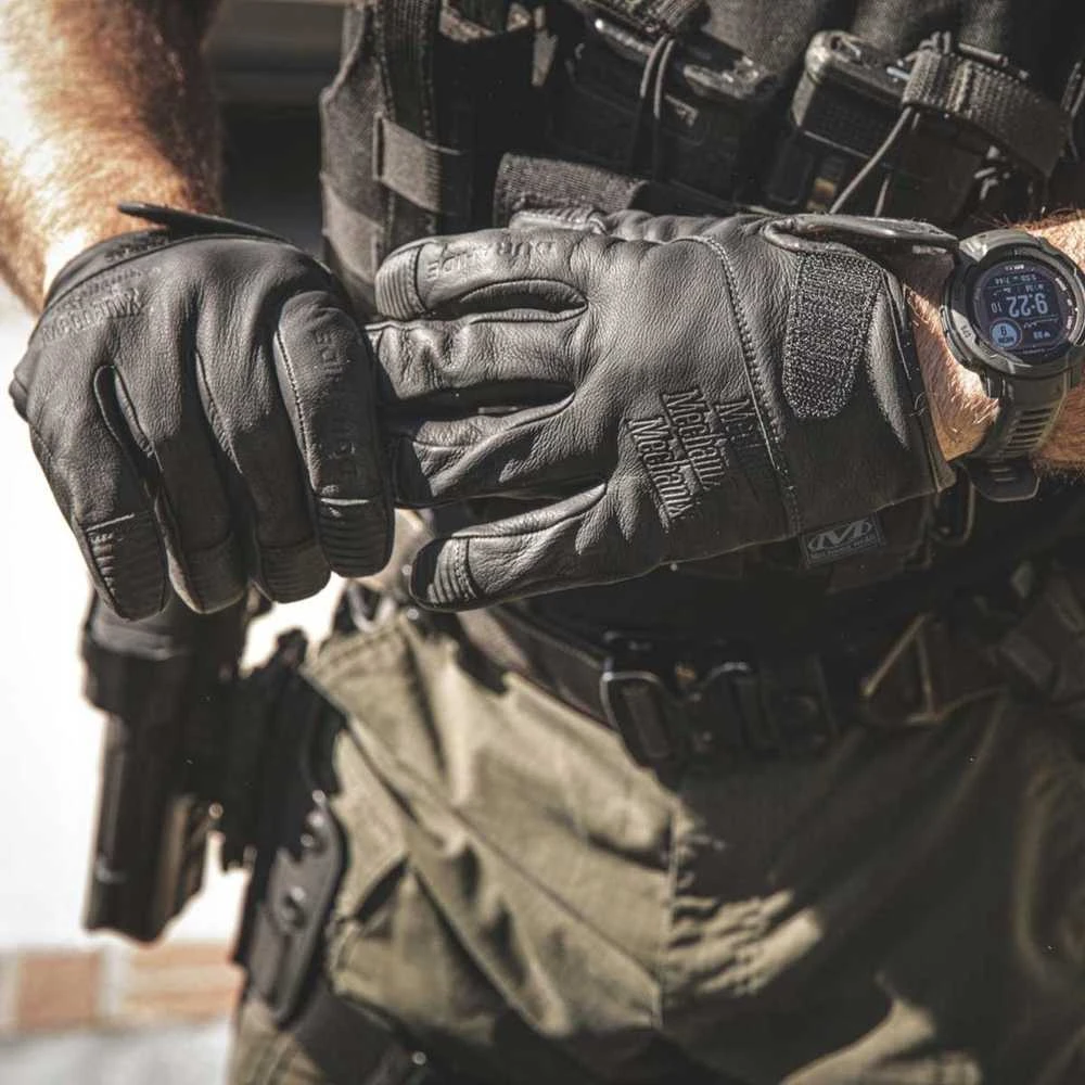 Mechanix Wear juodos odinės taktinės pirštinės