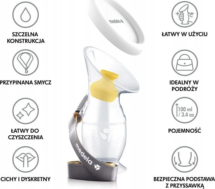 "Medela" motinos pieno surinkėjas silikoninis
