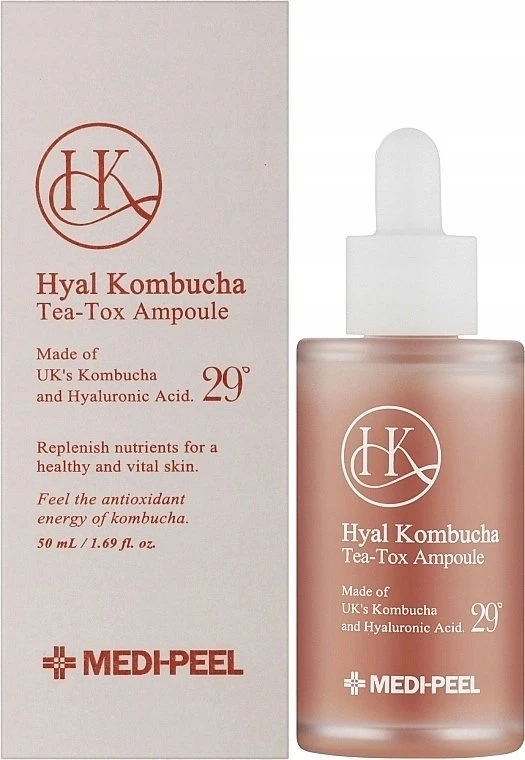 MEDI-PEEL Hyal Kombucha arbatos ir toksino rūgšties ampulė 50 ml