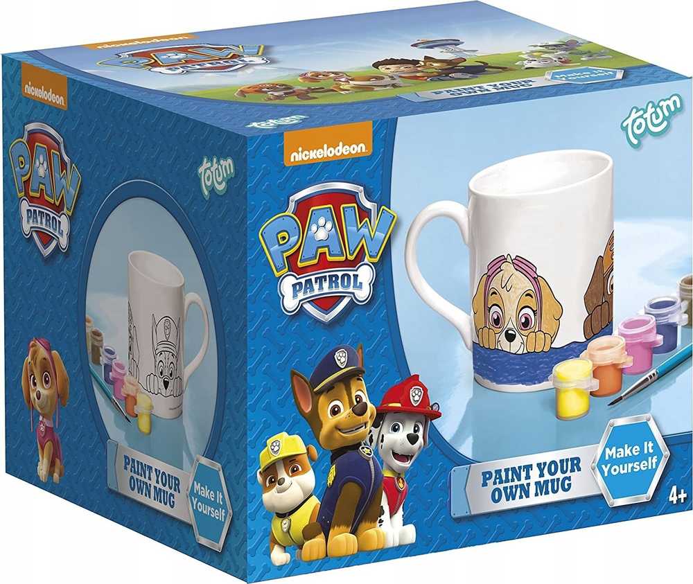 Spin Master "Paw Patrol" dažomas porcelianinis puodelis 235 ml dovanų dėžutėje