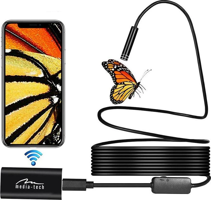 Mobilus WiFi Endoskopas Media-Tech WIFI ENDOSCOPE MT4099, 5m, HD 720p, 6x LED light, IP67