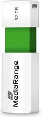 MediaRange Color Edition 32 GB, USB-Stick - baltas/žalias, USB-A 2.0