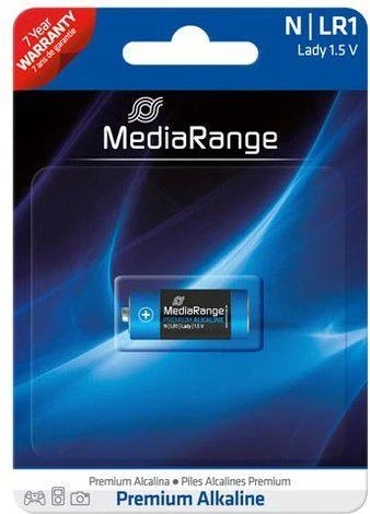 MediaRange N LR1 1.5V šarminė baterija pakuotėje