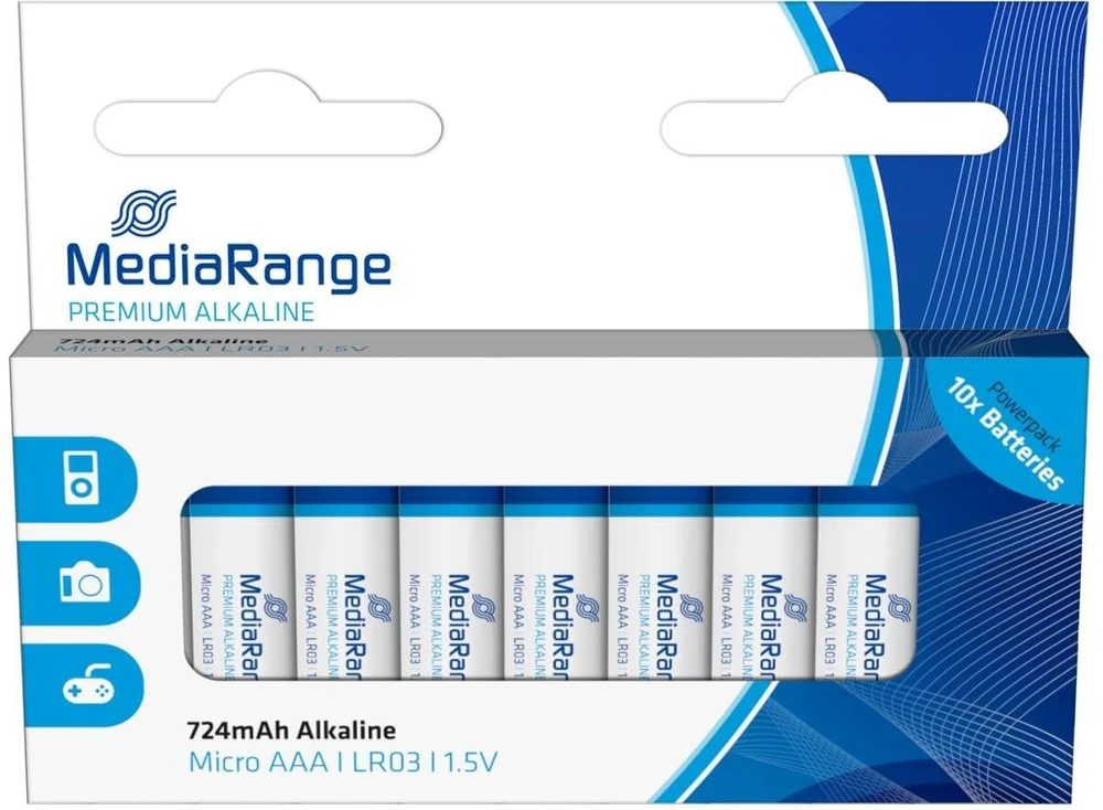 MediaRange Mediarange Baterija Alkaline AAA 1.5V/10PCS MRBAT102
