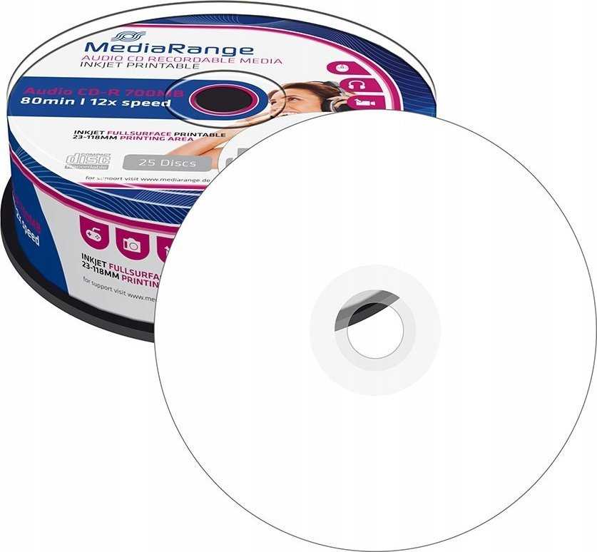 MEDIARANGE MR224 - 12x - CD-R - 120 mm - 700 MB - Cakebox - 25 vnt.