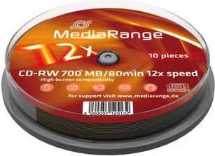 MediaRange DVD-RW 700 MB 12x 10 vnt (MR235)