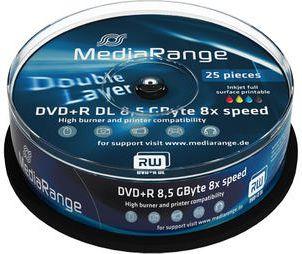MediaRange DVD+R DL 8.5 GB 8x 25 vnt (MR474)