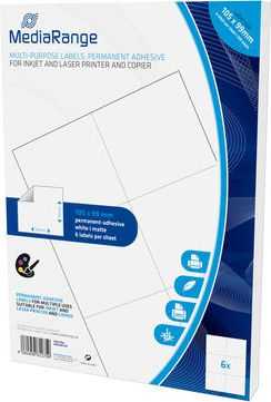 MediaRange Etykiety balta 105x99mm 300 vnt (MRINK144)