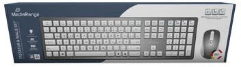 Klaviatūra ir pelė MediaRange QWERTZ Sidabrinė (MROS135)