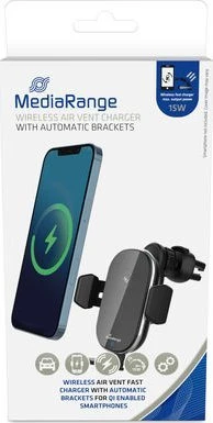 MediaRange įkroviklis MediaRange automobilinis greitas įkroviklis 15W ventiliacijai m laikymo spaustukas