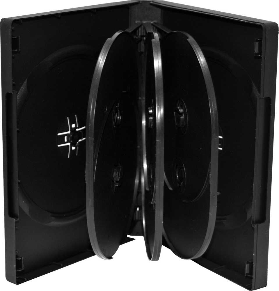MediaRange DVD-Leerhülle für 8 Dics 27mm juodas 3pcs