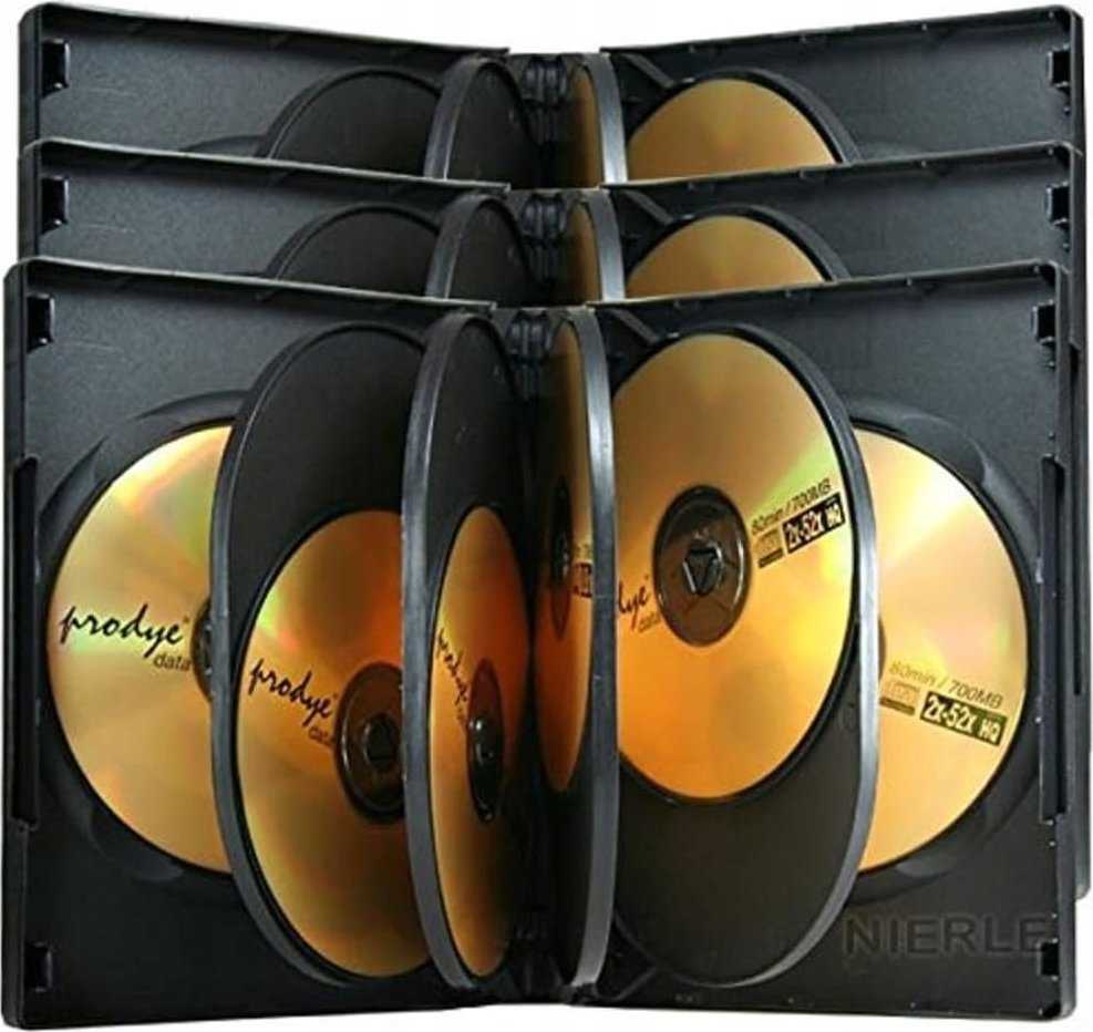 MediaRange DVD-Leerhülle für 8 Dics 27mm juodas 3pcs