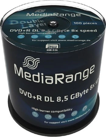 MediaRange DVD+R 8.5GB 100vnt 8x Double Layer