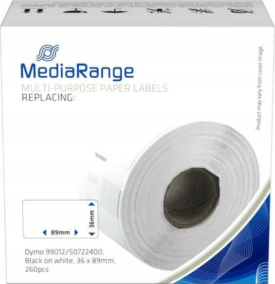 MediaRange ge taśma drukarska 36x89mm juoda-balta Dymo 99012/S0722400 260Stk