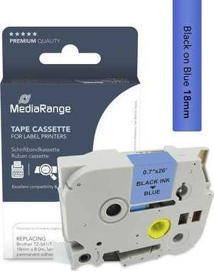 MediaRange MediaRange juosta apytiksl. Brother TZ-541/TZe-541 18mm 8m juoda