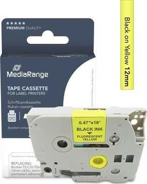 MediaRange MediaRange juosta apytiksl. Brother TZ-C31/TZe-C31 12mm 8m juoda