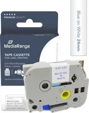 MediaRange MediaRange apytiksl. Brother TZ-253/TZe-253 24mm 8m bl