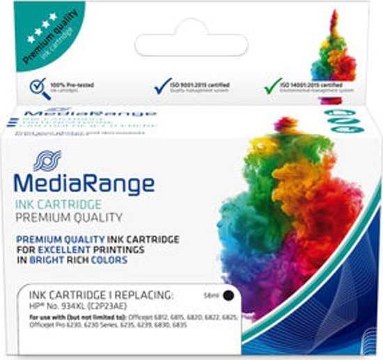 MediaRange MediaRange MRHP934BKXL nabój su tuszem 1 vnt. Zamiennik Juodas