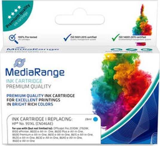 MediaRange MediaRange MRHP951CXL rašalo kasetė 1 vnt. Analogas Cyjan