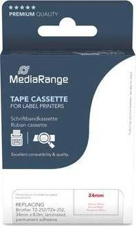 MediaRange MediaRange Tape ca. Brother TZ-252/TZe-252 24mm 8m raudona