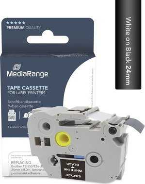 MediaRange MediaRange Tape ca. Brother TZ-355/TZe-355 24mm 8m ws