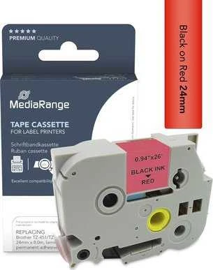 MediaRange MediaRange juosta apytiksl. Brother TZ-451/TZe-451 24mm 8m juoda