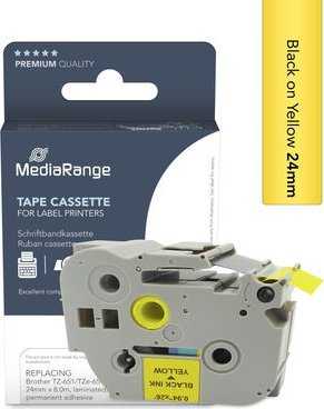 MediaRange MediaRange juosta apytiksl. Brother TZ-651/TZe-651 24mm 8m juoda