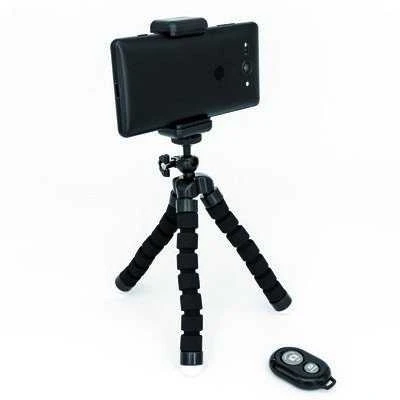 Statyw MediaRange MediaRange Mini-Stativ m. flexiblem Gestell Fernauslöser, sw