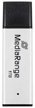 Pendrive MediaRange MR1905-1 1TB Juodas, Sidabrinė