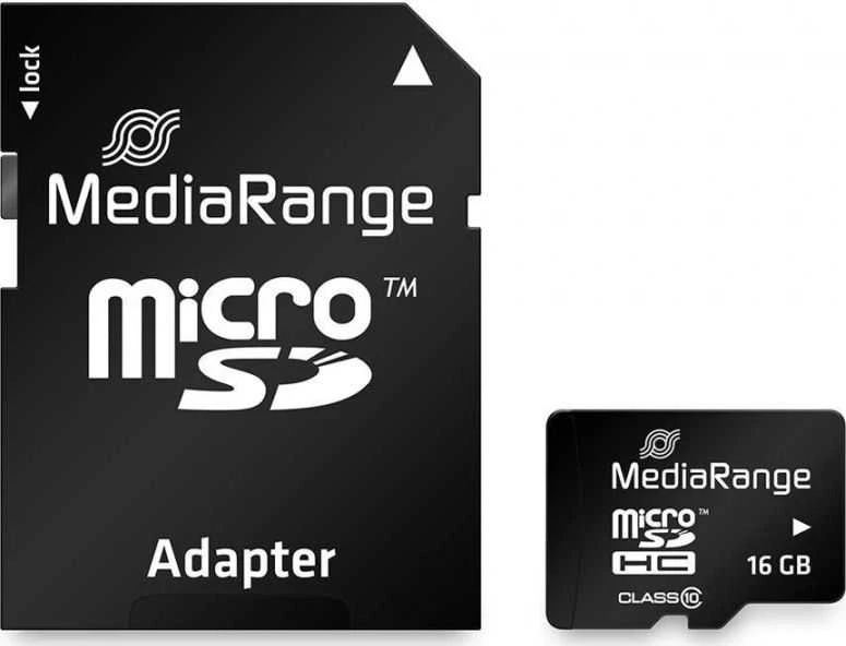 Atminties kortelė Atmintis micro SDHC 16GB C10 MR958 MEDIARANGE