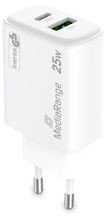 Įkroviklis MediaRange GaN 1 USB-A 1 USB-C 25W (MRMA112-2)