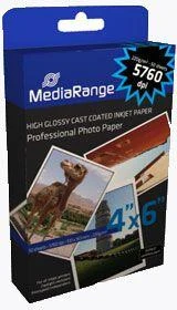 MediaRange fotopopierius, skirtas A6 spausdintuvui (MRINK104)